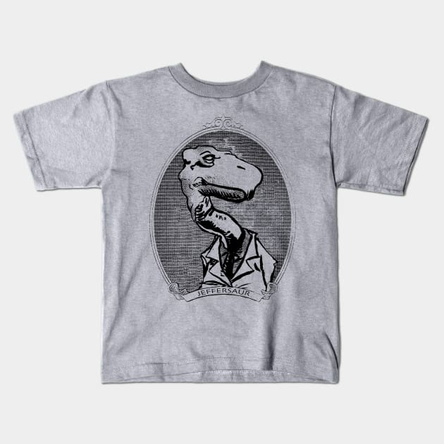 Jeffersaur Kids T-Shirt by Carlos CD